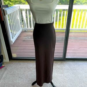 The Limited maxi brown skirt.